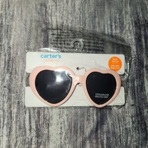Carters Just One You Pink Heart Toddler Sunglasses 100% UVA/UVB‎ Protectant